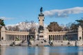 Alfonso XII statue on Retiro Park in Madrid. Royalty Free Stock Photo